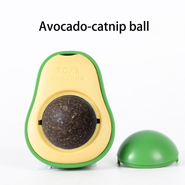 Avocado Tumbler Cat Toy Multifunctional Mint Catnip Ball Leaky Toy